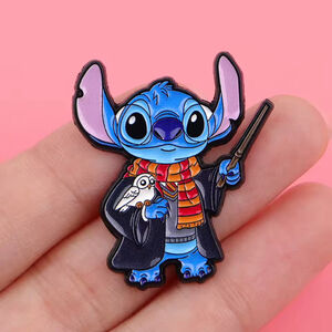 Magical Stitch Wizard Enamel Pin – Disney x Harry Potter Inspired Crossover
